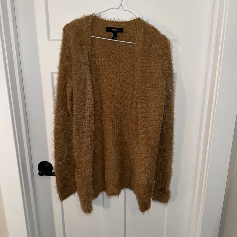 Forever 21 Cozy Tan Cardigan
